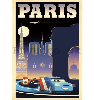Wall Mural: Cars 2 Paris (advertisement) - 184x254 cm
