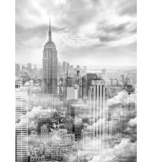 Painting on canvas: New York in mist - 100x75 cm