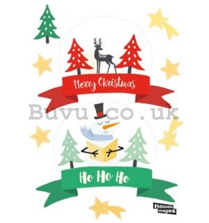 Christmas glass sticker - Merry Christmas (Ho Ho Ho)