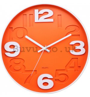 Wall clock: Orange - 30 cm