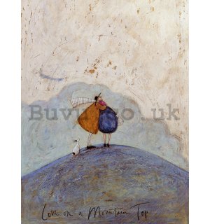Painting on canvas: Sam Toft, Love on a Mountain Top