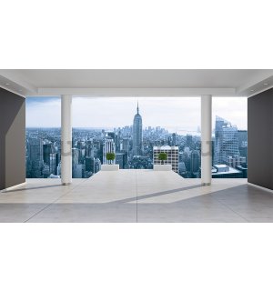Wall mural vlies: View on Manhattan (terrace) - 254x368 cm