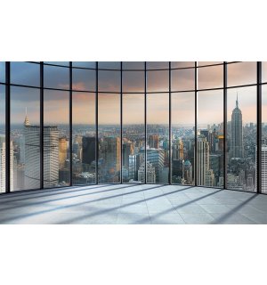 Wall mural vlies: View from window to New York - 254x368 cm