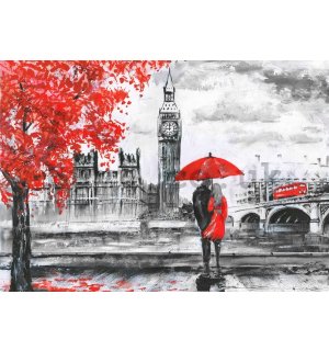 Wall Mural: London (painted) - 184x254 cm