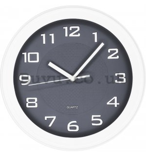 Wall clock: Classic (gray) - 28 cm