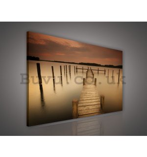 Painting on canvas: Pier (2) - 75x100 cm