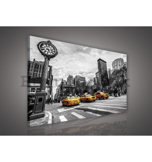 Painting on canvas: New York (Taxi) - 75x100 cm
