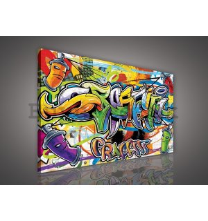 Painting on canvas: Graffiti (2) - 75x100 cm