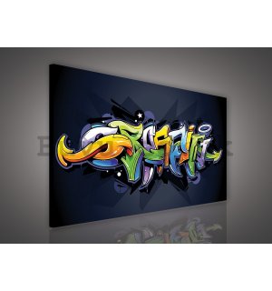 Painting on canvas: Graffiti (4) - 75x100 cm