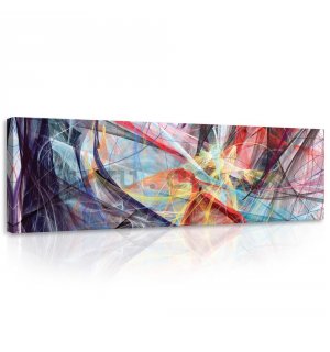 Painting on canvas: Modern Abstraction (2) - 145x45 cm