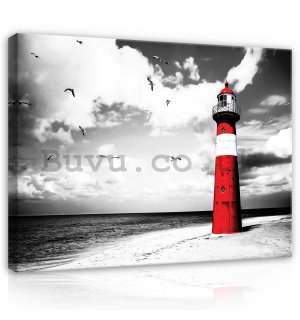 Painting on canvas: Lighthouse (2) - 80x60 cm