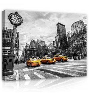 Painting on canvas: New York (Taxi) - 80x60 cm