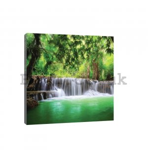 Painting on canvas: Waterfall (3) - 80x60 cm