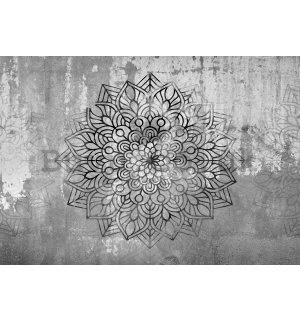 Wall mural vlies: Tribal flower - 254x184 cm