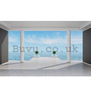 Wall Mural: Sea view (terrace) - 254x368 cm