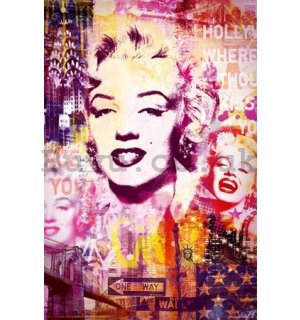 Poster - Marilyn Monroe city collage